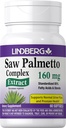 Lindberg Saw Palmetto Extract | 160 mg | 60 Softgels | for Men and Women | Standardized Supplement | Non-GMO and Gluten Free