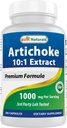 Best Naturals Artichoke Extract 1000 mg per portie- 3rd Party Lab getest - 180 Capsules