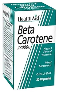 Health Aid Beta-Caroteen (Natural) 15mg 30 Capsules