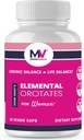 MARS VENUS Supplement met Lithium Orotate Ashwagandha Saffron Berberine Rhodiola Bacopa Fulvic Minerals - Elemental Orotates Capsules voor vrouwen - 60 Tel.