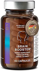 CLAV N°4 Brain Booster - Nootropics Brain Support Supplement for Memory & Focus - Lions Mane, Bacopa Monnieri, Ginkgo - Hersenvitaminen en geheugenpillen - 60 capsules