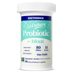 Enzymedica SubCulture Probiotica voor gas & Bloating, 50 miljard CFU, ondersteunt Immune & Digestieve Gezondheid, Regularity & Gut Flora, 30 Tel.