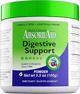 AbsorbAid Decompensative Enzymes 100 Gram, bewezen om Vital Nutriënt Absorptie met tot 71% te verhogen