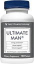 De Vitamine Shoppe Ultimate Man Multivitamine, High Potency Multi - Energie & Antioxidant Blend, Dagelijks Multi-Mineral Supplement voor Optimale Men's Health, Gluten & Dairy Free (180 tabletten)