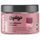 CHEWSY Vrouwen Multivitamine - Immune & Energy Support - 23 voedingsstoffen met inbegrip van A, B12, C, Foliumzuur, Probiotica, Biotine, Cranberry - 30 dagen