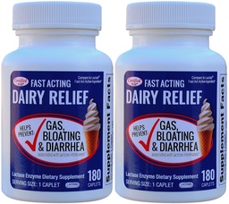 Fast Acting Lactase 360 Caplets Generieke Lactase Fast Act 9000 FCC Units per Caplet