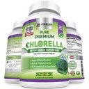Verse HealthCare Premium Chlorella Supplement, 1200mg Pure Vegan Powder Capsules, 180 Chlorofyl en CFG Pillen, Natuurlijke Detox Superfood, Natuurlijk Bevat B Vitaminen en Mineralen
