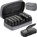 AOVON Canvas Bag XL Wekelijkse pil Organisator 2 keer per dag, Reis pil Box 7 dag met one-side grote opening, AM PM Pill Case met draagbare waszak voor supplementen, vitaminen, visolie