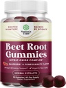 Flow Boosting Beetwortel Gummies - Verkwikkende bieten Gummies voor volwassenen Nitric Oxide Energy & Heart Health Ondersteuning met druivenzaad Granaatappel en vitamine B12 - Vegan Non-GMO & Gluten Free (45 porties)
