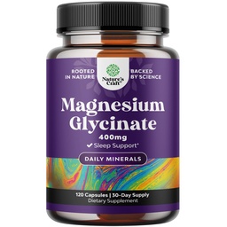 Pure Magnesium Glycinate Supplement 400mg Per Serving - Vegan High Absorptie Chelated Magnesium Capsules for Women & Men with Elemental 400mg for Mood Sleep and Relaxation Support - 120 Tel.