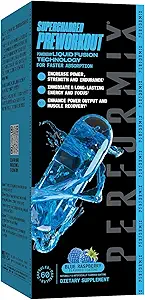 PERFORMIX Supercharged Preworkout - Sustained Energy, Endurance en Focus - Premium Muscle Supporting Oceanix en Alpha GPC voor Hardcore Training & Body Building (60 capsules)
