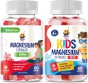 Magnesium Gummies for Kids & Adults - 500mg - Calm Magnesium Chews - Magnesium Citrate Chewable Supplement for Mood & Muscle Support