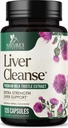 Liver Cleanse Detox & Repair Formula - 20-in-1 Advanced Liver Support Supplement with Silymarin Milk Thistle, Dandelion Root, Artichoke Extract, Turmeric, Choline, & Beetroot - 120 Veggie Capsules