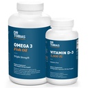 Dr. Tobias Omega 3 Fish Oil and Vitamin D-3 Promotes Overall Health - 3 Month Supply