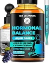 Liquid Hormone Balance Supplementen voor Vrouwen & PMS Relief - Menopauze Ondersteuning PMS Vitaminen Menstrual Cramp Relief - PMS Supplementen Chasteberry, Black Cohosh voor Hot Flashes, Dong Quai & Probiotic
