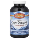 Carlson - Super Omega-3 Gems, 1200 mg Omega-3s, Cardiovasculaire ondersteuning, Hersenfunctie & Vision Health, 180 zachte gels