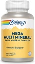Solaray Mega Multi Mineral (25 porties, 100 capsules)