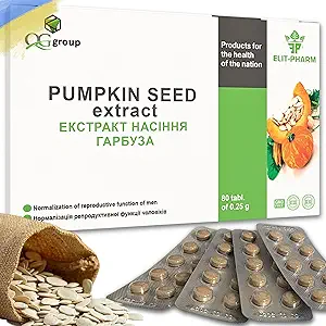 QG-groep Pure Pumpkin Extract (80 tabletten - 200 mg Elke) Ondersteunt Prostaat en Urine Tract Wellness, Bladder Gezondheid Dieetsupplement voor mannen en vrouwen