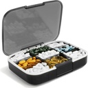 Extra grote pil Organizer Jumbo Geneeskunde Organisator Box met labels pil geval grote capaciteit draagbare pil Dispenser reis pil houder vocht bewijs opslag vitamine supplement container