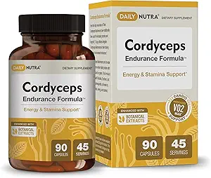 Cordyceps Endurance Formula Natural Energy Supplement - Cafeïnevrij 