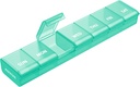 AOVON Weekly pil Organizer met moeiteloze openingsontwerp, Artritis Vriendelijke pil Box, BPA-vrije pil Organizer 7 dagen, schattige en draagbare pil geval voor vitamines, supplementen en medicijnen