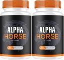 (2 Pack) Alpha Horse, Alpha Horse Pillen voor mannen, Alpha Horse Capsules, Alpha Horse Supplement, Alpha Horse Vitamine Alle natuurlijke Premium Formule, Alpha Horse Supplement Ondersteuning, 120 Capsules voor 2 maanden