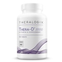 Theralogix Thera-D 2000 Vitamin D Supplement - 2,000 IU (50 mcg) Vitamin D3 Tablets - 180-Day Supply - Immune Support Supplement for Women & Men - Aids Bone & Heart Health - NSF Certified -180 Tablets