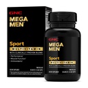 Mega Men Sport Multivitamine Caplets, Athletische Performance Voeding, Spierfunctie, Klinisch bewezen beter te voelen, Antioxidanten, B Vitaminen, Energieproductie, Getimed Release, 90 ct, 45 svgs