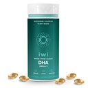 Iwi DHA Omega-3, 60 Softgels (30 porties), Plant-Based Algen Omega 3, Hersenen, Ogen & Zenuwstelsel Ondersteuning Dieetsupplement, Krill & Visolie Alternatief, Geen Fishy Afdronk