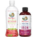 MaryRuth's Liquid Morning Multivitamine (Strawberry) & Iron Liquid (Berry) 