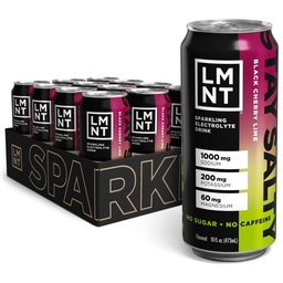 Drink LMNT Sparkling Electrolyte Drink - Black Cherry Lime 12 Count