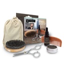 Baard Grooming Kit voor mannen Baard Care Kit Inclusief Accessoires - Unscented Natural Baard Balsem en Olie, Houten Comb en Boar Bristles Borstel, Roestvrij stalen schaar