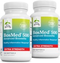 Terry natuurlijk BosMed 500 extra sterkte - Boswellia Serrata Extract supplement - supplement voor gezonde long ondersteuning - kruidensupplement Formule met hoge niveaus van AKBA - 120 Softgels (pakket van 2)