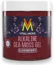 VitalMoss Elderberry Irish Sea Moss Gel, St Lucia Wildcrafted Alkaline with Minerals Vitamins and Antioxidants, Thyroid and Immune Support Supplement, Raw, Vegan Friendly, 16oz
