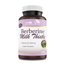 Berberine HCL 1200mg met melkdistel en Ceylon kaneel, Ampk Metabole Activator, gezond immuunsysteem en gastro-intestinale wellness, 40 porties, 120 Veggie Capsules