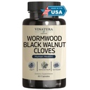VINATURA Wormwood Black Walnut Clove Capsules - Cleanse, Detox, Intestinal Guard Formula Supplement for Humans, with Wormwood herb, Black Walnut Extract Combination, 60 Capsules