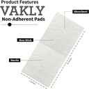 Steriele Niet-Adherent 3x8 Gauze Pads - Dikke Niet-Stick Wound Dressing 3'x8' Individually Sealed 