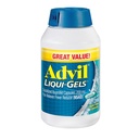 Advil Liqui-Gels pijnstiller en koortsreducer, pijnmedicijn voor volwassenen met Ibuprofen 200 mg voor hoofdpijn, rugpijn, menstruele pijn en gewrichtspijn verlichting - 200 vloeibare gevuld capsules
