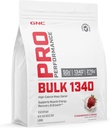GNC Pro Performance Bulk 1340 Mass Gainer Protein Powder, 50g, Gluten Free, Whey, Creatine, BCAA, 3rd Party Tested, Muscle Recovery & Growth, Micronutrients, Strawberries and Cream, 9 Servings