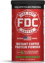 Fire Department Coffee - Gives Back to Firefighters - Instant Coffee Protein Powder - Plant Based Protein Powder - 100% American-Grown, Made with Upcycled Barley Protein - Veteran Owned - 14.1 oz Can