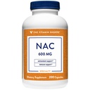 Vitamin Shoppe NAC N-Acetyl-L-Cysteine - Bevordert de gezondheid van de cellucor, immuun- en antioxidantondersteuning - 600 MG (200 capsules)