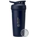 BlenderBattle Sport Geïsoleerde Roestvrij stalen Shaker Fles met Draad Whisk, 24-Ounce, Navy 
