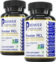 Premier Research Labs Premier HCL - Aids Nutriënt Absorptie & Digestief Functie - Combineer met HCL Activator Supplement - Betaine HCL for Digestie - 90 Plant-Source Capsules