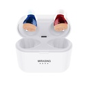 Hoortoestellen, Digital Rechargeable Hearing Aids for Seniors with Charging Case, Invisible Hearing Amplifier with Noise Reduction