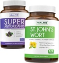 Antioxidanten & St. John's Wort (2-maand supply) Serenity Antioxidant Blend - Super Antioxidanten - Krachtige Super Food Daily Blend (120 Caps) & St. John's Wort - Krachtige 9000mcg Extract (120 Caps)