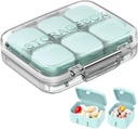 Pillen Organisator SOFISO 4/6 Grid Gratis Assembly Reis Geneeskunde Organisator 10 dagen pil Organisator Draagbare Pillen Box Waterdichte Pillen geval Dagelijkse Medicatie Carry Case voor Vitaminen, Visolie, Supplementen