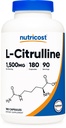 Nutricost L-Citrulline 1500mg, 180 Capsules - 750mg per capsule, Glutenvrij, Non-GMO, Verpakking mei Vary