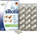 Hübner Original Silicea Gel One a Day Capsules for Hair, Skin, Nails, and Connective Tissue, Pure Colloïdale Silica Gel Formula, No Additives or Conservatives, 30 Servings