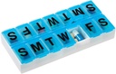 EZY DOSE Weekly (7-Dag) Pill Organizer en Planner, Contoured Bottom for Easy Pill Removal, Color May Vary