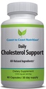 Cholesterol Support Supplement - Support Cardiovascular & Artery Performance, Target Bad LDL Levels & Plaque Calcium Buld-Up - Promote Circulation & Blood Flow - 60 Capsules